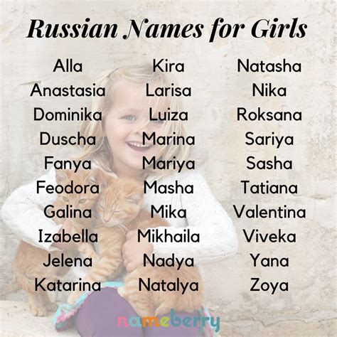 russische meisjes namen|130+ Russian Girl Names That Capture the Old Country’s Charm